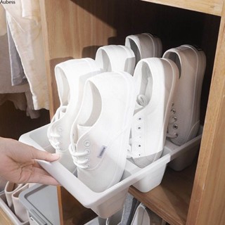 Aubess Aubess Aubes สำหรับที่วางกันฝุ่นกล่องเก็บของ Upright Home ออแกไนเซอร์ Creative Plastic Shoe Shoe Shoe Box