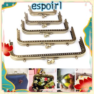 Espo ตัวล็อคกระเป๋าถือ ทรงสี่เหลี่ยม DIY สําหรับกระเป๋าคลัทช์ โลหะ