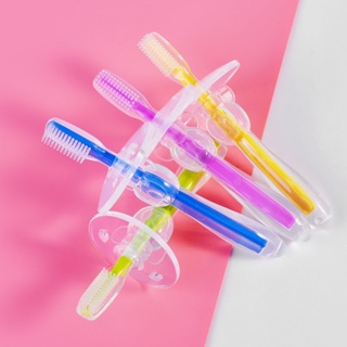 แปรงสีฟันซิลิโคนสำหรับเด็กเล็กหัดแปรงฟัน (0-2 ปี)