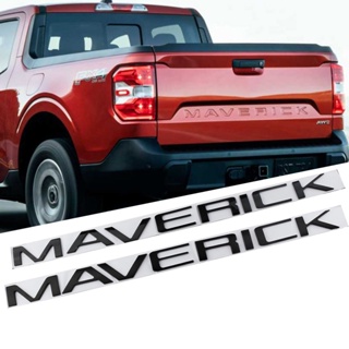 สติกเกอร์ ABS ลายโลโก้ตัวอักษร และตัวอักษร สําหรับตกแต่งรถยนต์ Ford Maverick 2022 2023