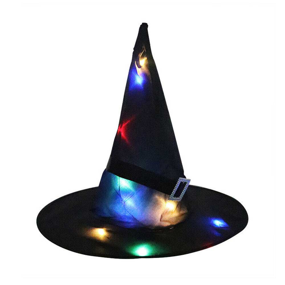 Halloween Hat Halloween party decoration props LED luminous Witch Hat wizard Witch Hat