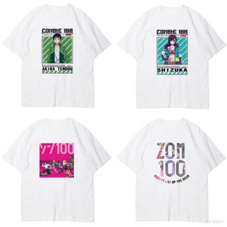 เสื้อยืดแขนสั้นลําลอง พิมพ์ลายอนิเมะ Fash Zom 100: Bucket List of the Dead พลัสไซซ์ แฟชั่นสําหรับผู้ชาย และผู้หญิง