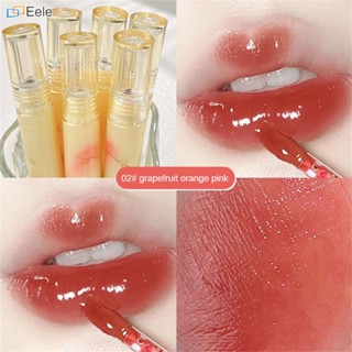 KOBELEEN Water Lip Tint Mirror Glass Luster Graffiti Non-stick Cup Lipstick ↑Eele