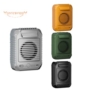 พัดลมแขวนเอว M22 10000MAh สีเทา สําหรับกลางแจ้ง 1 ชุด