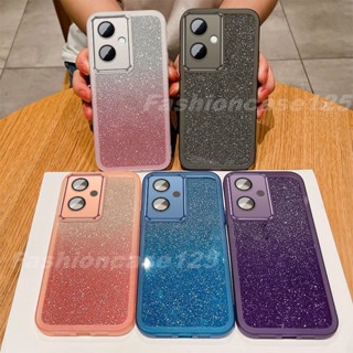 เคสโทรศัพท์ซิลิโคน TPU แบบนิ่ม กันกระแทก ป้องกันเลนส์กล้อง แต่งกลิตเตอร์ ไล่โทนสี สําหรับ Vivo Y27 VivoY27 Y 27 5G 4G 2023