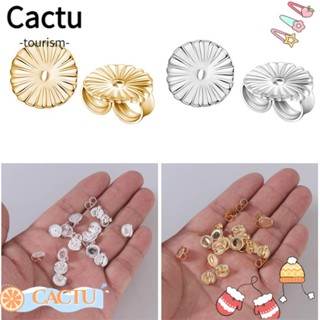 Cactu ต่างหูซิลิโคน ทอง 18k 925S กันแพ้ ใส่สบาย อุปกรณ์เสริม สําหรับเครื่องประดับ