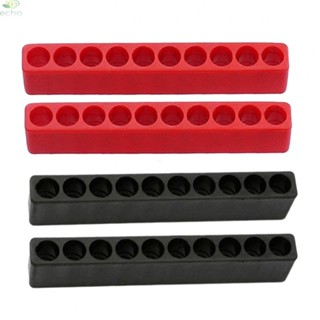 ที่เก็บไขควง หกเหลี่ยม 1/4 นิ้ว สีดํา แดง จัดระเบียบง่าย สําหรับเครื่องมือหกเหลี่ยม 1/4 นิ้ว