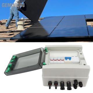 Gemini308 Solar PV Combiner Box 2 String Plastic 15A Fuse Lightning Protection Circuit Breaker In 1 Out DC1000V IP67 Waterproof