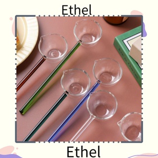 Ethel1 ช้อนแก้ว ทนความร้อนสูง สีสันสดใส สําหรับคนอาหาร