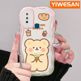 เคสโทรศัพท์มือถือใส แบบนิ่ม ลายการ์ตูนหมี กันกระแทก สําหรับ VIVO Y12 Y15 Y17 Y12i Y3 Y3s 2020