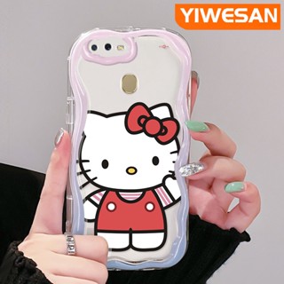 เคสโทรศัพท์มือถือแบบนิ่ม ใส กันกระแทก ลายการ์ตูนเฮลโลคิตตีน่ารัก สีสันสดใส สําหรับ OPPO A12 A12s A5s A7 A11K