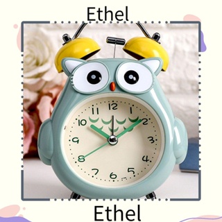 Ethel1 นาฬิกาปลุกควอตซ์ ลายการ์ตูน สไตล์เรโทร สําหรับตกแต่งบ้าน