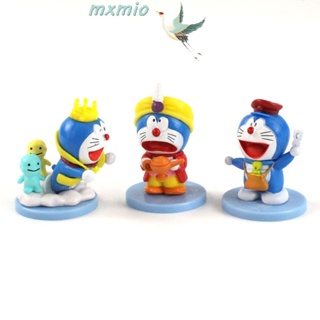 Mxmio โมเดลตุ๊กตาฟิกเกอร์ Doraemon ของเล่น ของสะสม สําหรับเด็ก 6 ชิ้น ต่อชุด