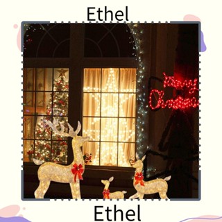 Ethel1 โคมไฟ LED รูปกวางเรนเดียร์ สําหรับตกแต่งบ้าน เทศกาลคริสต์มาส