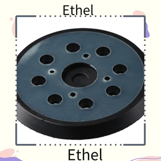 Ethel1 แผ่นกระดาษทรายขัดไฟฟ้า 4 ตา 5 นิ้ว 8 หลุม พร้อมตะขอ และห่วงขัด