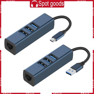 Win อะแดปเตอร์การ์ดอีเธอร์เน็ต USB TypeC เป็นฮับ RJ45 100 ม. พร้อม USB