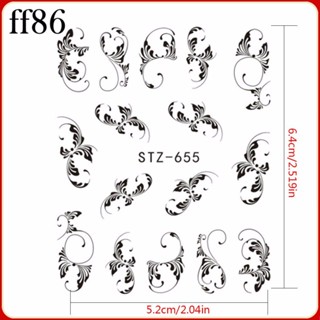 สติกเกอร์ตกแต่งเล็บ 1/2/3 DIY - STZ658