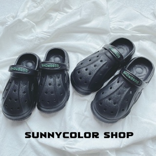 SUNNYCOLOR ร้องเท้า รองเท้าแตะ รองเท้าแฟชั่น สะดวกสบาย สไตล์เกาหลี แฟชั่น ด้านล่างหนา 2023 ใหม่ B98G0SA