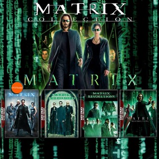 หนังแผ่น DVD The Matrix เดอะ เมทริคซ์ 1-4 DVD หนังใหม่ มาสเตอร์ เสียงไทย (เสียง ไทย/อังกฤษ | ซับ ไทย/อังกฤษ) หนังใหม่ ดี