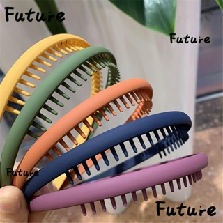 Future ยางรัดผม เนื้อแมตต์ สีพื้น เครื่องประดับผม