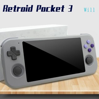 Will Retroid Pocket 3 เครื่องเล่นเกมคอนโซลวิดีโอเกม แบบมือถือ สไตล์เรโทร พร้อมฟรี