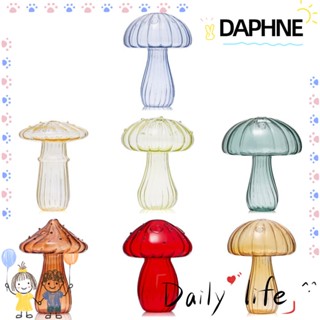 Daphne แจกันแก้ว รูปเห็ด ดอกไม้ สําหรับตกแต่งโต๊ะ