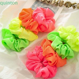 Quinton ยางรัดผม สีนีออน เครื่องประดับ สําหรับผู้หญิง