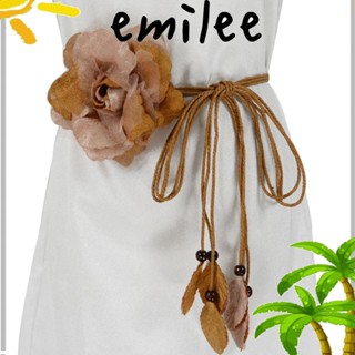 EMILEE เชือกถัก แฮนด์เมด ลายดอกไม้ ขนาดใหญ่ สําหรับผู้หญิง