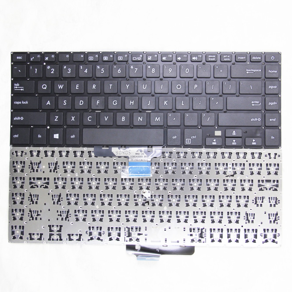 แป้นพิมพ์ US สําหรับ Asus VivoBook X510 X510U S510U S5100U F510 UX550 V580Q X510Q U510U A510U แล็ปท็