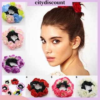 &lt;citydiscount&gt; ที่คาดผม ลายดอกไม้ หรูหรา แฟชั่น สําหรับเจ้าสาว