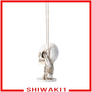 [Shiwaki1] จี้รูปกะโหลก สําหรับตกแต่งกระจกมองหลังรถยนต์ บาร์ คาเฟ่ หน้าต่าง โครงกระดูก