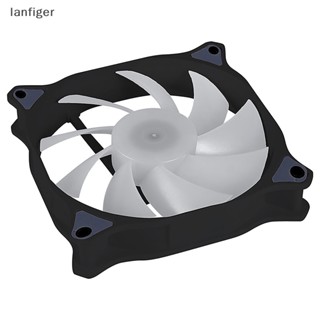 Lanf พัดลมระบายความร้อน CPU ARGB 4 PIN ไร้แปรงถ่าน 120 มม. สําหรับคอมพิวเตอร์ตั้งโต๊ะ