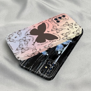 เคสโทรศัพท์มือถือ PC แข็ง ปิดด้านหลัง ลายผีเสื้อสวยงาม สไตล์เกาหลี สําหรับ Samsung Galaxy A51 M40S A52 A53 A13 A04S A12 A12s A11 A04 A02 A02S A03