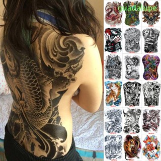 Guadalupe สติกเกอร์รอยสัก ขนาดใหญ่ สําหรับผู้หญิง|แทททูชั่วคราว ลายมังกร