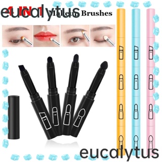 Eucalytus1 แปรงแต่งหน้า พลาสติก อเนกประสงค์ ถอดออกได้ ทนทาน สําหรับเดินทาง บ้าน 3 ชิ้น