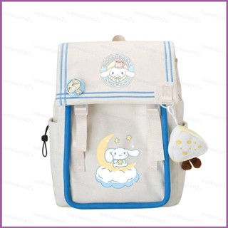 Sq2 Sanrio Cinnamon กระเป๋าเป้สะพายหลัง ความจุขนาดใหญ่ อเนกประสงค์ พิมพ์ลาย แฟชั่นสําหรับผู้หญิง และผู้ชาย