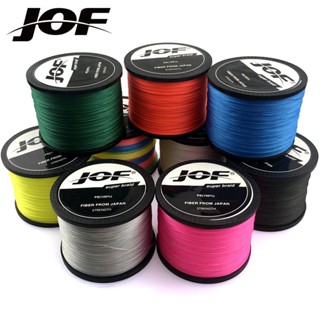 Jof สายเอ็นตกปลา PE 10-80lb 300 ม. 100 ม. 4 เส้น ทนทาน