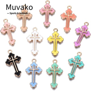 Muvako จี้อัลลอย คละสี สําหรับทําเครื่องประดับ สร้อยคอ ผู้หญิง 100 ชิ้น