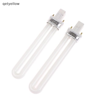 Qetyellow หลอดไฟ UV รูปตัว U 9W 12W สําหรับเครื่องเป่าเล็บเจล LED TH