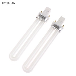 Qetyellow หลอดไฟ UV รูปตัว U 9W 12W สําหรับเครื่องเป่าเล็บเจล LED TH