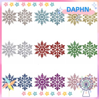 Daphs เกล็ดหิมะ 10 ซม. สําหรับตกแต่งปาร์ตี้คริสต์มาส หน้าหนาว 24 ชิ้น