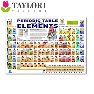 Taylor1 โปสเตอร์วอลเปเปอร์ ลายตารางธาตุ สําหรับตกแต่งบ้าน หอพัก