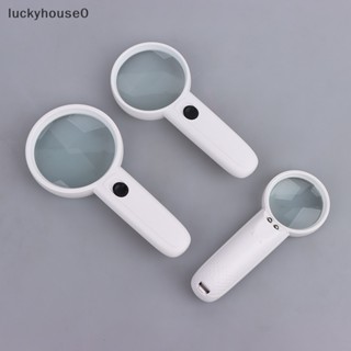 Luckyhouse0^^ ไฟ LED 3-5X แบบมือถือ แว่นขยาย ช่วยอ่านหนังสือ สําหรับผู้สูงอายุ ลูป เครื่องมือซ่อมเครื่องประดับ *ใหม่