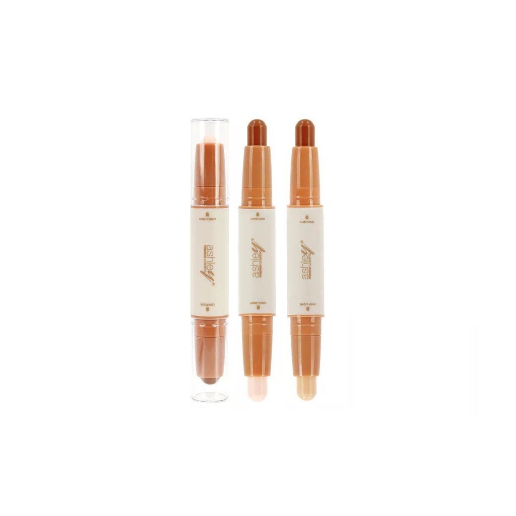ASHLEY DOUBLE STICK HIGHLIGHT & CONTOUR (A414) : แอชลี่ย์ ดับเบิ้ล สติ๊ก คอนทัวร์ & ไฮไลท์ x 1 ชิ้น abcmall