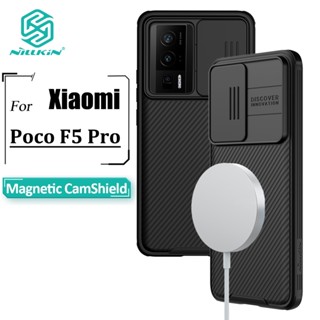 Nillkin CamShield Pro เคสโทรศัพท์ แม่เหล็ก สําหรับ Poco F5 Pro เคสกล้อง เลื่อน ป้องกัน PC แข็ง + TPU กันกระแทก ฝาหลัง