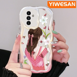 เคสโทรศัพท์มือถือ ซิลิกาใส กันกระแทก ลายผีเสื้อ เด็กผู้หญิง สําหรับ Samsung galaxy A13 A13 5G A04s A14