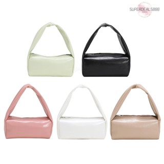 [SuperDeals888.th] ใหม่ กระเป๋าคลัทช์ ทรงกระบอก ขนาดเล็ก สีพื้น สําหรับผู้หญิง