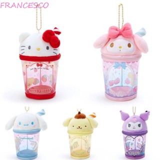 Francesco พวงกุญแจ จี้ตุ๊กตาการ์ตูนสุนัข Cinnamoroll Charmmy Purin น่ารัก สําหรับเด็ก