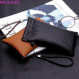 Back2life เคสหนัง PU เรียบง่าย สําหรับใส่แว่นตาอ่านหนังสือ