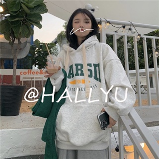 HALLYU เสื้อผ้าผู้ญิง แขนยาว เสื้อฮู้ด คลุมหญิง สไตล์เกาหลี แฟชั่น  Unique ins ทันสมัย พิเศษ A28J0AM 36Z230909